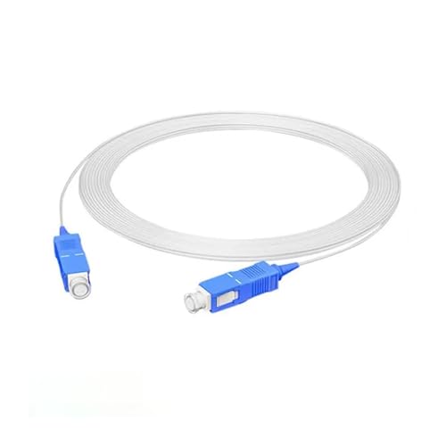 SC UPC Indoor Transparent Glasfaserkabel G657A2 Unsichtbare Singlemode Single Core Jumper Haushalts Verlängerungsleitung(60m 1pc with drum) von ZZWFMW