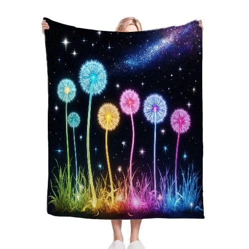 ZZXHG Kuscheldecke 200 x 220 Bunter LöWenzahn, Flauschige Plüsch Decke Tagesdecke für Kind Erwachsene, Pflegeleicht Flanell Fleecedecke TV-Decken Sofadecke Wohndecke Mikrofaser Couchdecke von ZZXHG
