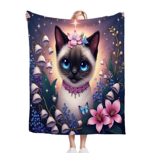 ZZXHG Kuscheldecke 200 x 220 Graue Calico-Katze, Flauschige Plüsch Decke Tagesdecke für Kind Erwachsene, Pflegeleicht Flanell Fleecedecke TV-Decken Sofadecke Wohndecke Mikrofaser Couchdecke f464 von ZZXHG