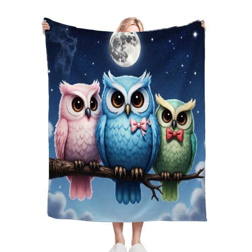 ZZXHG Kuscheldecke Flauschig 180 x 200 cm Bunte Eule, Plüsch Decke Tagesdecke für Kind Erwachsene, Weiche Flanell Fleecedecke Sofadecke Zweiseitige Outdoordecke für Sofa Bett_h221 ZZXHG Kuscheldecke Flauschig 180 x 200 cm Bunte Eule, Plüsch Decke Tagesdecke für Kind Erwachsene, Weiche Flanell Fleecedecke Sofadecke Zweiseitige Outdoordecke für Sofa Bett_h221 von ZZXHG
