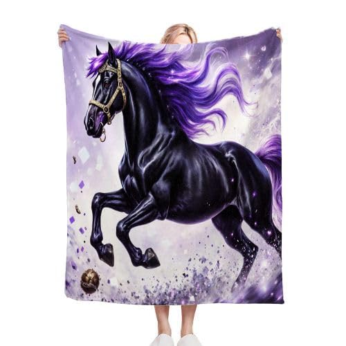 ZZXHG Kuscheldecke Flauschig 180 x 200 cm Schwarzes Pferd, Plüsch Decke Tagesdecke für Kind Erwachsene, Weiche Flanell Fleecedecke Sofadecke Zweiseitige Outdoordecke für Sofa Bett_h209 ZZXHG Kuscheldecke Flauschig 180 x 200 cm Schwarzes Pferd, Plüsch Decke Tagesdecke für Kind Erwachsene, Weiche Flanell Fleecedecke Sofadecke Zweiseitige Outdoordecke für Sofa Bett_h209 von ZZXHG