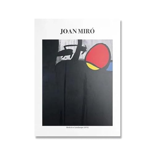 ZZYGGN GMGSW Berühmte Joan Miro Wandkunst Surrealismus Joan Miro Poster und Drucke Abstrakte Joan Miro Gemälde Leinwand für Wohnkultur Bild 40x60cmx1 Kein Rahmen von ZZYGGN GMGSW