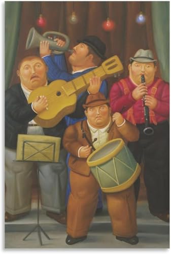 ZZYGGN GMGSW Fernando Botero Leinwand Wandkunst Fernando Botero lustige Band Poster Fernando Botero Drucke Retro Malerei für Wohnkultur Bild 50x70cm rahmenlos ZZYGGN GMGSW Fernando Botero Leinwand Wandkunst Fernando Botero lustige Band Poster Fernando Botero Drucke Retro Malerei für Wohnkultur Bild 50x70cm rahmenlos von ZZYGGN GMGSW