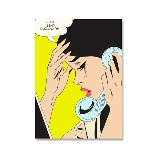 ZZYGGN GMGSW Pop Girl von Roy Lichtenstein Poster Roy Lichtenstein Leinwand Wandkunst Ästhetische Malerei Pop Drucke für Wohnkultur Bild 50x75cmx1 Kein Rahmen ZZYGGN GMGSW Pop Girl von Roy Lichtenstein Poster Roy Lichtenstein Leinwand Wandkunst Ästhetische Malerei Pop Drucke für Wohnkultur Bild 50x75cmx1 Kein Rahmen von ZZYGGN GMGSW