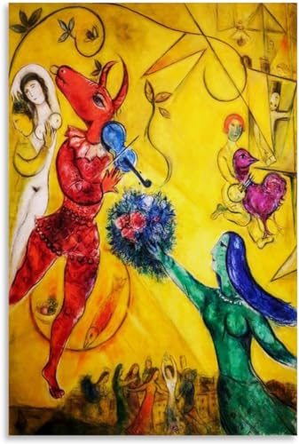 ZZYGGN GMGSW Retro Marc Chagall《Der Tanz》Wandkunst Marc Chagall Kunstdrucke Marc Chagall Poster Retro Malerei Leinwand für Wohnkultur Bild 50x75cmx1 Kein Rahmen ZZYGGN GMGSW Retro Marc Chagall《Der Tanz》Wandkunst Marc Chagall Kunstdrucke Marc Chagall Poster Retro Malerei Leinwand für Wohnkultur Bild 50x75cmx1 Kein Rahmen von ZZYGGN GMGSW