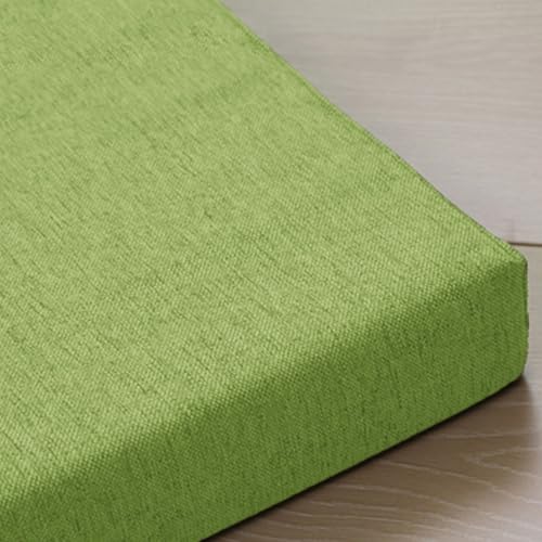 ZZYK Grün,80x20x20cm,Einfarbiges Couchkissen Leinen Lesestützkissen Hochdichtes Schaumstoffpolster Bett Gap Filler Vollpolster Geeignet Für Stühle Hocker Sofa Kopfteile von ZZYK