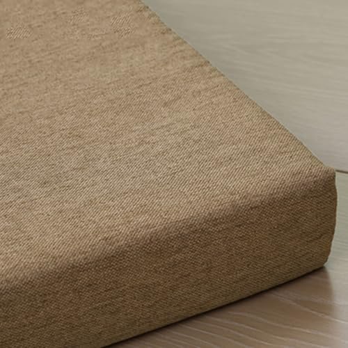 ZZYK Khaki,55x15x15cm,Einfarbiges Couchkissen Leinen Lesestützkissen Hochdichtes Schaumstoffpolster Bett Gap Filler Vollpolster Geeignet Für Stühle Hocker Sofa Kopfteile von ZZYK