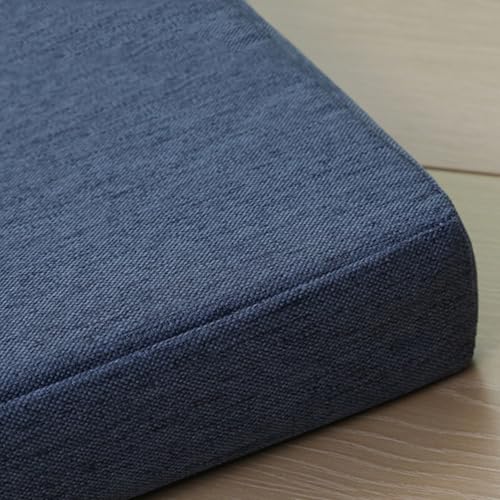 ZZYK Marine,60x10x10cm,Einfarbiges Couchkissen Leinen Lesestützkissen Hochdichtes Schaumstoffpolster Bett Gap Filler Vollpolster Geeignet Für Stühle Hocker Sofa Kopfteile von ZZYK