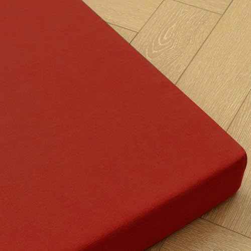 ZZYK Rot,50x50x15cm,Couchstützkissen Einfarbiges Bett Matte Lesekissen Schaumstoffmatten Mit Hoher Dichte Abnehmbares Vollpolster Geeignet Für Hocker,Stühle,Erkerfenster von ZZYK