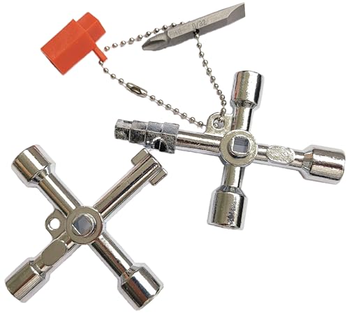 ZZYWWP Silcock Schlüssel 4-Wege-Wasserschlüssel Silcock Schlüssel Wasserhahn Schlüssel Silcock Schlüssel Wasserschlüssel Utility Keys von ZZYWWP