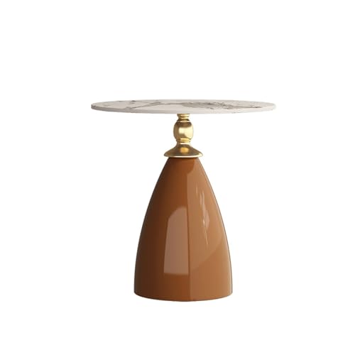Beistelltisch Beistelltisch aus palettiertem Metall, runder , kleiner dekorativer Klapptisch for Sofa, Paletten, for , Snacktisch for Wohnzimmer und Schlafzimmer Wohnzimmertisch Tisch(Coffee) von ZZlei2yu-12