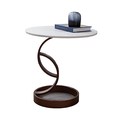 Beistelltisch Sofa-Beistelltisch, kleiner runder Beistelltisch for kleine Räume, Akzenttisch for drinnen und draußen, Couchtisch, Cocktailtisch, Nachttisch for Wohnzimmer, Schlafzimmer, Balkon, Büro W Beistelltisch Sofa-Beistelltisch, kleiner runder Beistelltisch for kleine Räume, Akzenttisch for drinnen und draußen, Couchtisch, Cocktailtisch, Nachttisch for Wohnzimmer, Schlafzimmer, Balkon, Büro W von ZZlei2yu-12