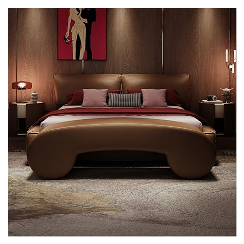 Bettbank Kunstlederbank, Kreativität-Schlafzimmerbänke, Fußstützenhocker, Bank for Schlafzimmerende des Bettes, Innenbank for Eingangsbereich, Wohnzimmer, Schlafzimmer Sitzbank(Bruin,150*50*40cm) von ZZlei2yu-12