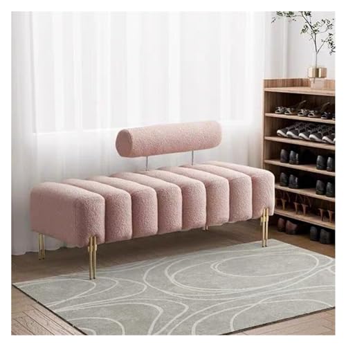 Bettbank Schlafzimmerbank, kanalgetuftete osmanische Bettbank, moderne Boucle-gepolsterte Eingangscouch mit 2 Sitzen und verstellbarer Rückenlehne for Schlafzimmer, Wohnzimmer, Fenstersitze, Pink Sitz Bettbank Schlafzimmerbank, kanalgetuftete osmanische Bettbank, moderne Boucle-gepolsterte Eingangscouch mit 2 Sitzen und verstellbarer Rückenlehne for Schlafzimmer, Wohnzimmer, Fenstersitze, Pink Sitz von ZZlei2yu-12
