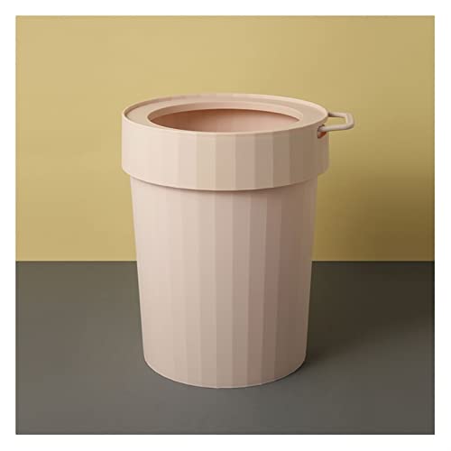 Mülleimer 12l Küchen-Kunststoff-Mülltonnen ohne Deckel können tragbare Mülltonnen sein, einfache Schlafzimmer-Papierkorb, Büro-Papierkorb Abfallsammler(Pink) von ZZlei2yu-12