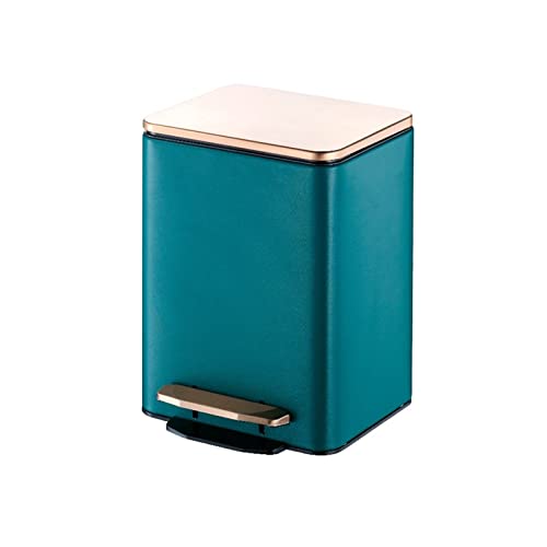 Mülleimer 15l // 21l Mülleimer Home Foot Mülleimer mit Abdeckung Küche Schlafzimmer mit Abdeckung Abfallkorb Büro Papierkorb mit großer Kapazität Abfallsammler(15L) von ZZlei2yu-12