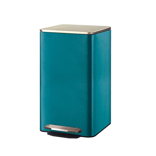 Mülleimer 15l // 21l Mülleimer Home Foot Mülleimer mit Abdeckung Küche Schlafzimmer mit Abdeckung Abfallkorb Büro Papierkorb mit großer Kapazität Abfallsammler(21L) von ZZlei2yu-12