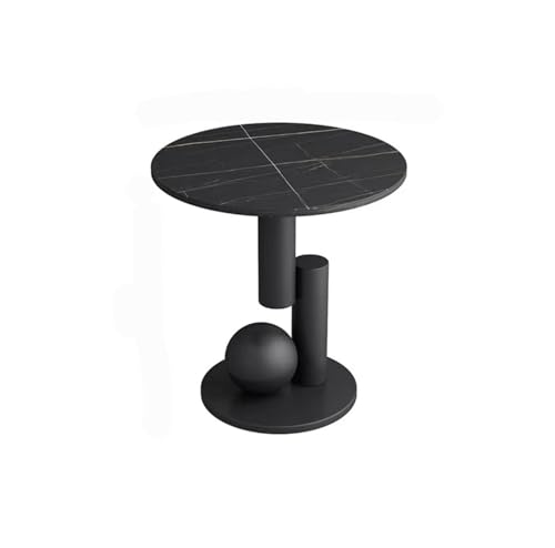 Sofatisch Beistelltisch, kleiner Couchtisch aus Metall auf einem Tablett, geeignet for Zuhause, Esszimmer oder Wohnzimmer, Couchtische for Cafeterias und Arbeitszimmer Kaffeetisch(Schwarz) von ZZlei2yu-12