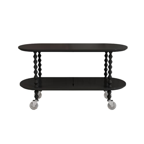 ZZlei2yu-12 Beistelltisch Couchtisch for das Wohnzimmer, mehrere Sofas, Beistelltische for den Esstisch, Kleiner Nähtisch im Apartment-Stil Wohnzimmertisch Tisch(Schwarz,80cm) von ZZlei2yu-12