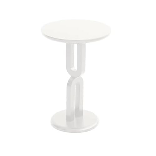 ZZlei2yu-12 Beistelltisch Kleiner Beistelltisch aus Massivholz for das Wohnzimmer. Mini-Rundtisch, perfekt for das Sofa oder Schlafzimmer, kompaktes und tragbares Design Wohnzimmertisch Tisch(Weiß) von ZZlei2yu-12