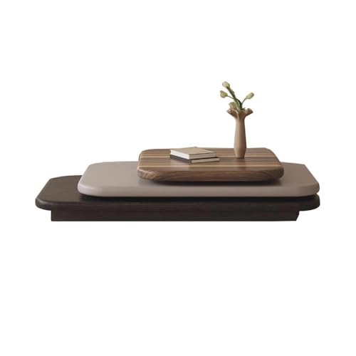ZZlei2yu-12 Beistelltisch Minimalistisches drehbares Couchtisch-Set for Wohnzimmer, kreatives asymmetrisches Design, Moderne platzsparende Möbel Wohnzimmertisch Tisch von ZZlei2yu-12