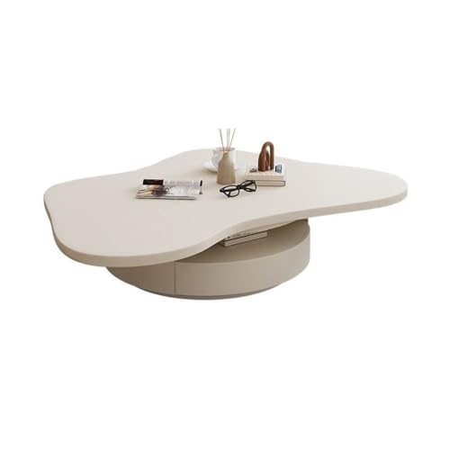 ZZlei2yu-12 Beistelltisch Wolkenförmiger Couchtisch for kleine Wohnzimmer, unregelmäßiges Design mit Schubladen, Moderne Wohnmöbel Wohnzimmertisch Tisch von ZZlei2yu-12