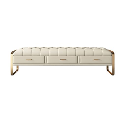 ZZlei2yu-12 Bettbank Ende der Bettbank, Lederbank for Schlafzimmer, Moderne Eingangsbank mit Leder gepolsterte Esszimmerbank, Bank mit Metallbeinen Sitzbank ZZlei2yu-12 Bettbank Ende der Bettbank, Lederbank for Schlafzimmer, Moderne Eingangsbank mit Leder gepolsterte Esszimmerbank, Bank mit Metallbeinen Sitzbank von ZZlei2yu-12