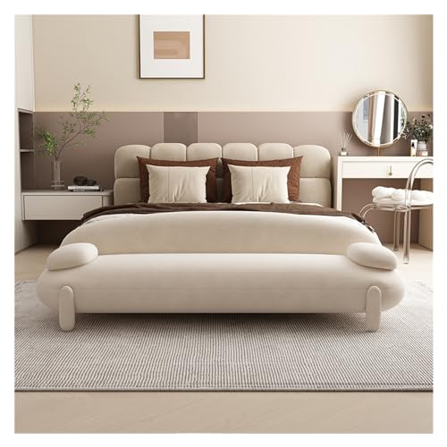 ZZlei2yu-12 Bettbank Gepolsterte Lange Bank, Moderne getuftete Bettbank mit osmanischem Holzrahmen, Akzentbank for den Eingangsbereich, das Esszimmer und das Wohnzimmer Sitzbank(Weiß,150 * 55 * 60cm) ZZlei2yu-12 Bettbank Gepolsterte Lange Bank, Moderne getuftete Bettbank mit osmanischem Holzrahmen, Akzentbank for den Eingangsbereich, das Esszimmer und das Wohnzimmer Sitzbank(Weiß,150 * 55 * 60cm) von ZZlei2yu-12