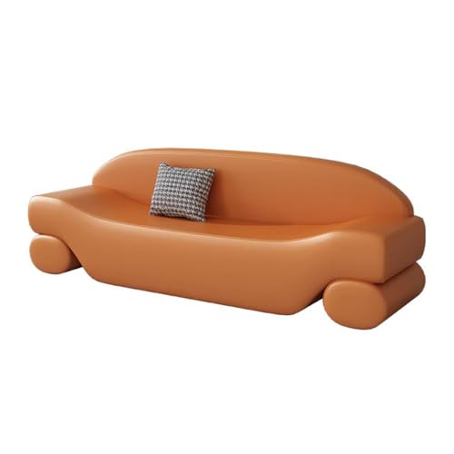ZZlei2yu-12 Bettbank Leichter Luxus-Betthocker for das Hauptschlafzimmer, Nachttischhocker, Bettcouch, Wohnzimmer, Bekleidungsgeschäft, Langer Sofahocker Sitzbank(Orange,Mittel) von ZZlei2yu-12
