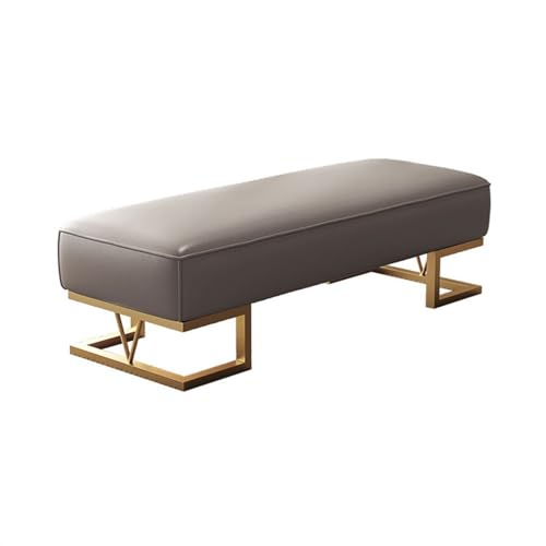 ZZlei2yu-12 Bettbank Modische, leichte, luxuriöse Möbel, Schuhbank, Garderobe, Wickelhocker, Fußstütze, Schlafzimmer, Nachttisch, Sofabank Sitzbank(Grigio,180 * 45 * 42cm) von ZZlei2yu-12