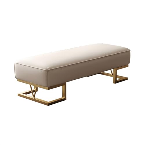 ZZlei2yu-12 Bettbank Modische, leichte, luxuriöse Möbel, Schuhbank, Garderobe, Wickelhocker, Fußstütze, Schlafzimmer, Nachttisch, Sofabank Sitzbank(Weiß,160 * 45 * 42cm) von ZZlei2yu-12