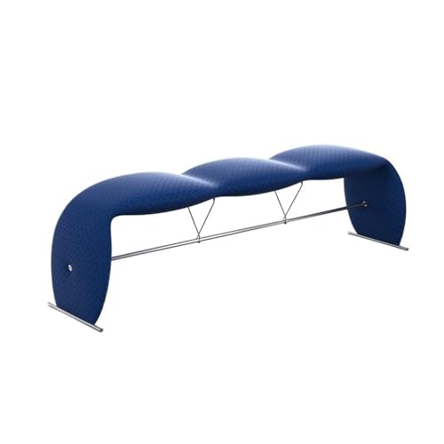 ZZlei2yu-12 Bettbank Schlafzimmer Nachttischbank Eingangsbereich Schuhbank Restaurant Inseltisch Bett Endhocker Sofabank Wohnzimmerbank Sitzbank(Blue) von ZZlei2yu-12