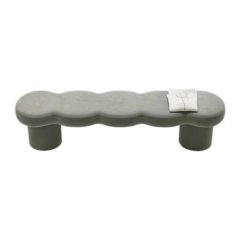 ZZlei2yu-12 Bettbank Schlafzimmerbett-Endhocker, Nachttischbank, Lederschuhbank, Garderobenablage, Lange Bank, Sofabank Sitzbank(Grigio) von ZZlei2yu-12
