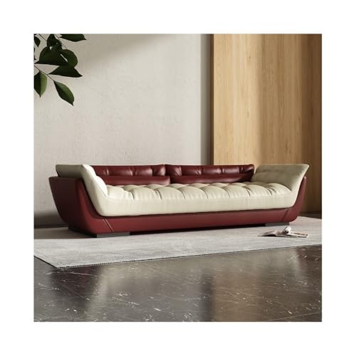ZZlei2yu-12 Bettbank Schlafzimmerbett-Endhocker Wohnzimmer-Nachttisch-Langhocker Master-Schlafsofa High-End-Ledersofa Sitzbank(Wine Red) von ZZlei2yu-12