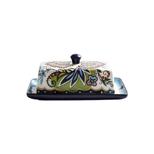 ZZlei2yu-12 Butterdose Keramikdeckel Butterdose Käse Aufbewahrungsbox for Küche Home Restaurant Geschirr Butter Behälter von ZZlei2yu-12