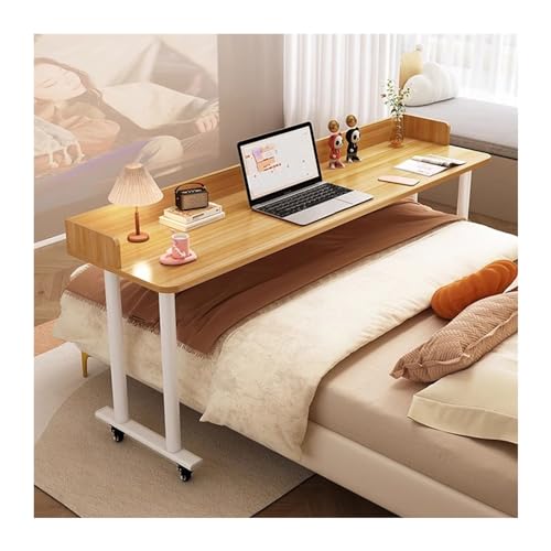 ZZlei2yu-12 Computertisch Cross-Betttisch, beweglicher Nachttisch auf dem Bett, Arbeitstisch, Massivholz-Schreibtisch, Computertisch, kleine Einheit, Bett-Beistelltisch Stehschreibtisch von ZZlei2yu-12