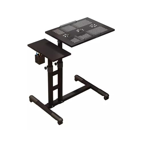 ZZlei2yu-12 Computertisch Klappbarer, beweglicher, anhebbarer, drehbarer Bett-Schreibtisch for Zuhause, minimalistischer Nachttisch, Laptop-Schreibtisch Stehschreibtisch von ZZlei2yu-12