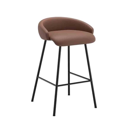 ZZlei2yu-12 Einfache Montage Inselstuhl Moderner einfacher Hochhocker Skandinavischer Barhocker Haushaltshochstuhl Barinselhocker(Bruin) von ZZlei2yu-12