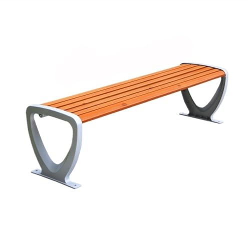 ZZlei2yu-12 Gartenbank für Garten Log Color Outdoor Bank ohne Rückenlehne Multiplayer Parkbank Gartenmöbel Bänke von ZZlei2yu-12