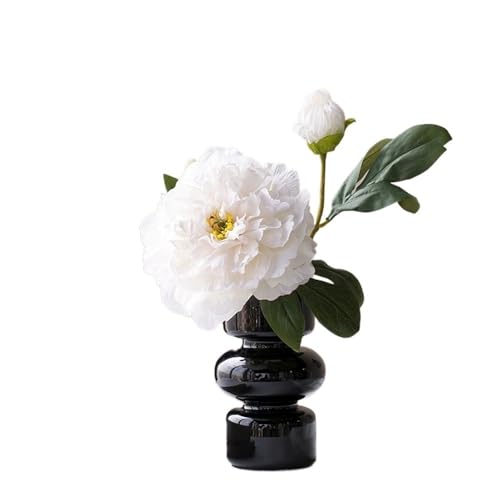ZZlei2yu-12 Hochzeitsdekoration Weiße Guifei-Pfingstrose mit Vase, Kunstblume, Wohnzimmerdekoration, Blumenarrangement ZZlei2yu-12 Hochzeitsdekoration Weiße Guifei-Pfingstrose mit Vase, Kunstblume, Wohnzimmerdekoration, Blumenarrangement von ZZlei2yu-12