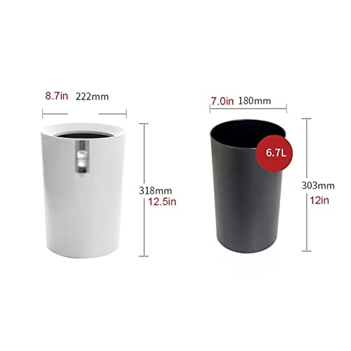 ZZlei2yu-12 Mülleimer 8L Haushaltsmülltonne Wohnzimmer Mülltonne ohne Deckel Küche Badezimmer Ausziehbare Mülltonne aus Kunststoff Abfallsammler(Red) von ZZlei2yu-12