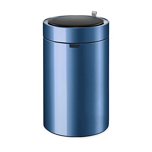 ZZlei2yu-12 Mülleimer 9L / 12L Intelligenter automatischer Sensor-Mülleimer Haushalt mit Abdeckung Edelstahl-Abfallkorb Wohnzimmer Küche Badezimmer Abfallkorb Abfallsammler(Blue,9L) von ZZlei2yu-12