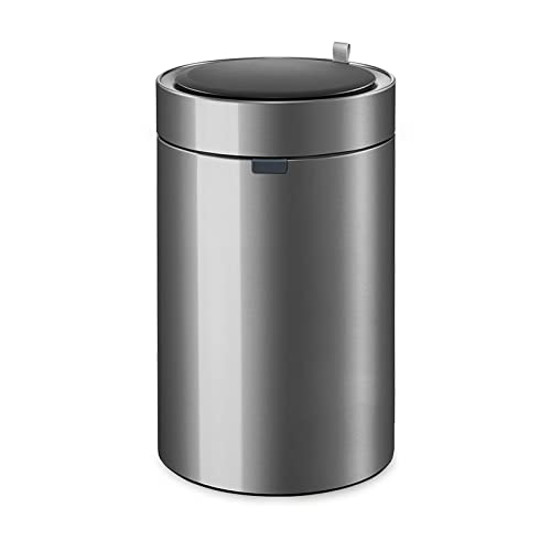 ZZlei2yu-12 Mülleimer 9L / 12L Intelligenter automatischer Sensor-Mülleimer Haushalt mit Abdeckung Edelstahl-Abfallkorb Wohnzimmer Küche Badezimmer Abfallkorb Abfallsammler(Silver,12L) von ZZlei2yu-12