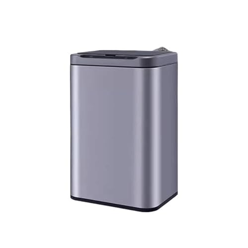 ZZlei2yu-12 Mülleimer Intelligenter Mülleimer Automatischer Sensor Haushalt Edelstahl Elektrischer Hygieneeimer Hochwertiger Eimer Wohnzimmer Abfallsammler(Grigio,13L) von ZZlei2yu-12