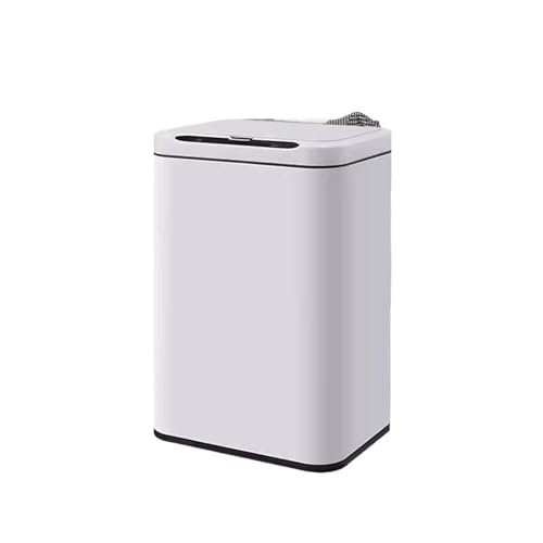 ZZlei2yu-12 Mülleimer Intelligenter Mülleimer Automatischer Sensor Haushalt Edelstahl Elektrischer Hygieneeimer Hochwertiger Eimer Wohnzimmer Abfallsammler(Weiß,13L) von ZZlei2yu-12