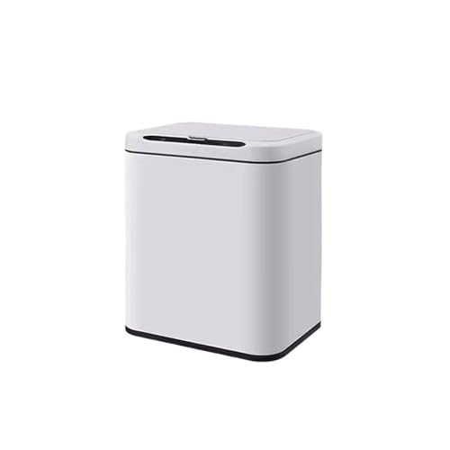 ZZlei2yu-12 Mülleimer Intelligenter Mülleimer Automatischer Sensor Haushalt Edelstahl Elektrischer Hygieneeimer Hochwertiger Eimer Wohnzimmer Abfallsammler(Weiß,9L) von ZZlei2yu-12