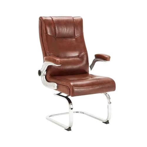 ZZlei2yu-12 PC Stuhl Bogen-Computerstuhl, drehbarer Sitz, Lendenwirbelschutz, bequemer, sitzender Bürostuhl, Heim- und Arbeitszimmerstuhl Gaming Chair(Bruin) von ZZlei2yu-12