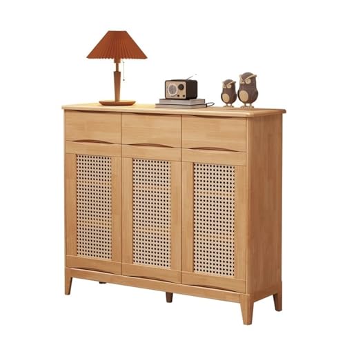 ZZlei2yu-12 Schuhablage Alle Holzschränke, Schuhschränke for das Wohnzimmer, kleine, wirtschaftliche Aufbewahrungsschränke vor der Tür Schuhschrank(Wood Color) von ZZlei2yu-12