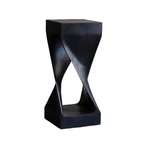 ZZlei2yu-12 Sockel für Skulpturen Kreativer moderner Kunststil, ganzes Holz, Pflanzgefäß, Beistelltisch, Schwarze Pfähle, Bonsai-Gestell Sockel(Groß) von ZZlei2yu-12