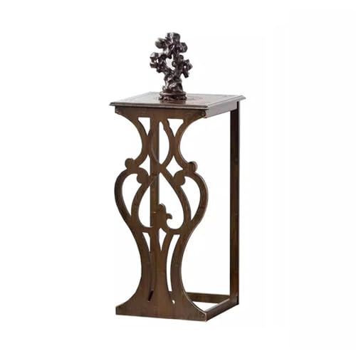 ZZlei2yu-12 Sockel für Skulpturen Neu Chinesisches durchbrochenes Bonsai-Rack aus Bambus, Pflanzenständer for Wohnzimmer, Teestube Sockel(Mittel) von ZZlei2yu-12